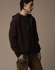 KNITTED ZIP HOODIE
