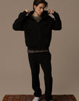 KNITTED ZIP HOODIE