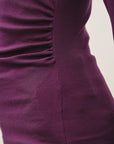 SHIRRED BOATNECK TOP