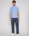 LINEN BLEND SHORT SLEEVE SHIRT