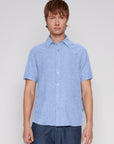 LINEN BLEND SHORT SLEEVE SHIRT