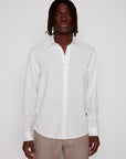 LINEN BLEND LONG SLEEVE SHIRT