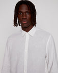 LINEN BLEND LONG SLEEVE SHIRT