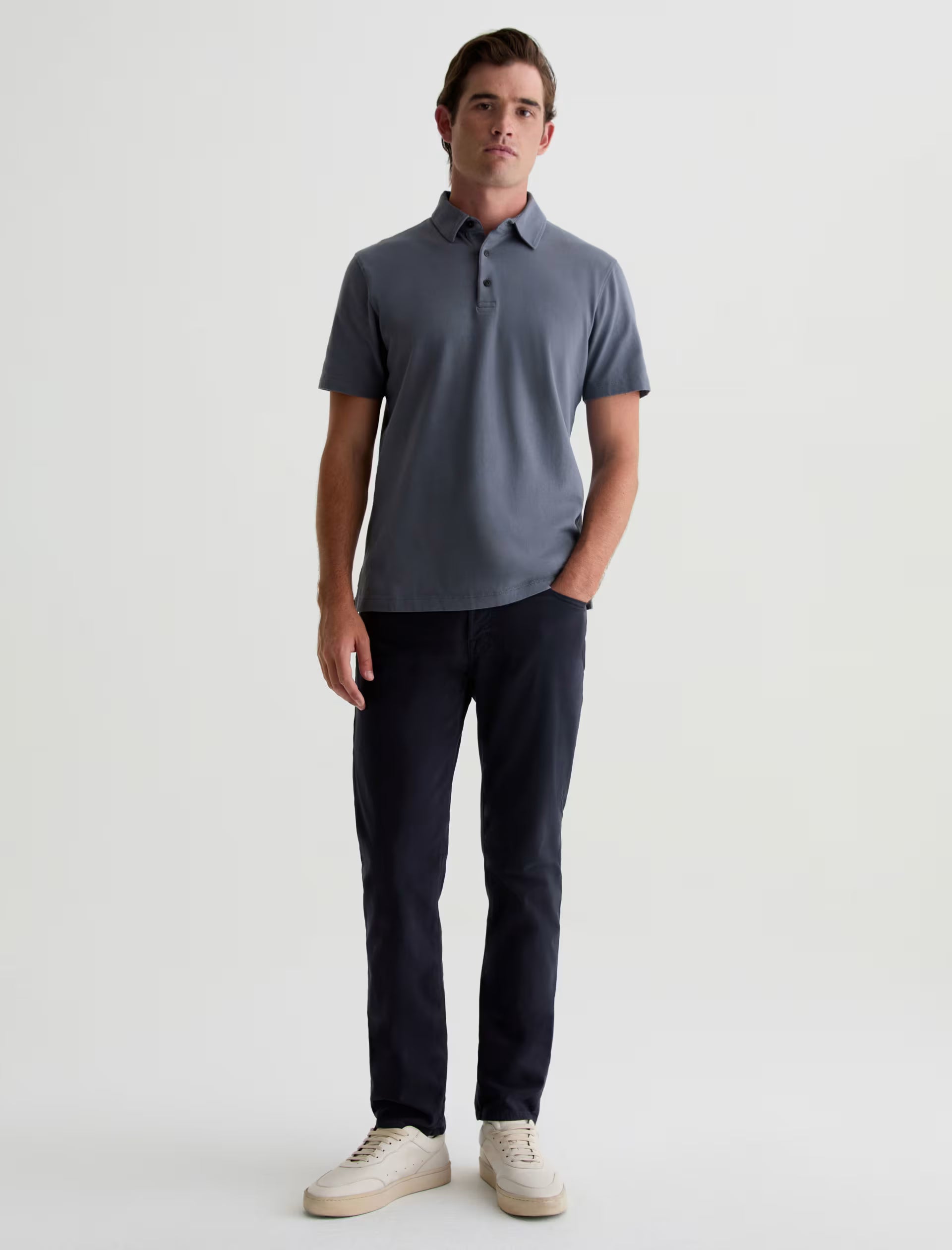 TELLIS SUEDED MODERN SLIM IN NEW NAVY