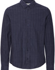 PONTUS LONG SLEEVE CHECKED CORDUROY SHIRT
