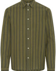 BHDARIS SLUB STRIPE LONG SLEEVE SHIRT