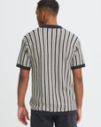 BHCARLY VERTICAL STRIPE KNIT POLO