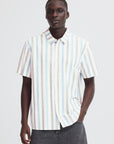 BHABAN VERTICAL STRIPE SHORT SLEEVE SHIRT