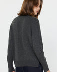 RIB DETAIL CASHMERE BLEND TURTLENECK SWEATER