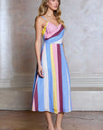 MIXED STRIPE SUNDRESS