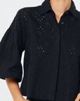 EYELET CROP 1/2 SLEEVE JACKET