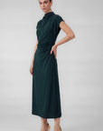 MOCK NECK DOLMAN SLEEVE DRESS