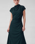 MOCK NECK DOLMAN SLEEVE DRESS