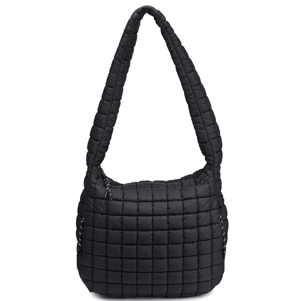 QUILTED NYLON BIG TOTE BAG
