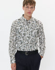 MATROSTOL BUTTON UP FLORAL LONG SLEEVE SHIRT