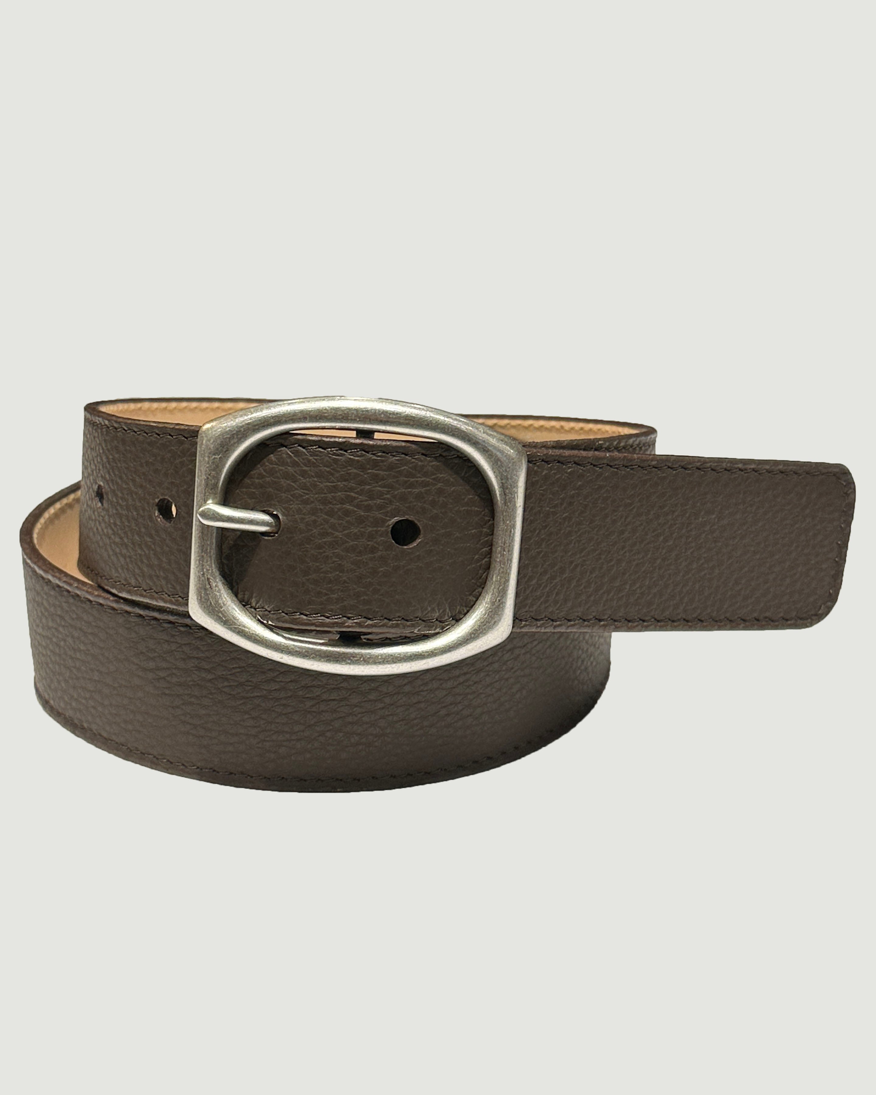 PACIFICA PEBBLED BELT WITH OVAL BUCKLE