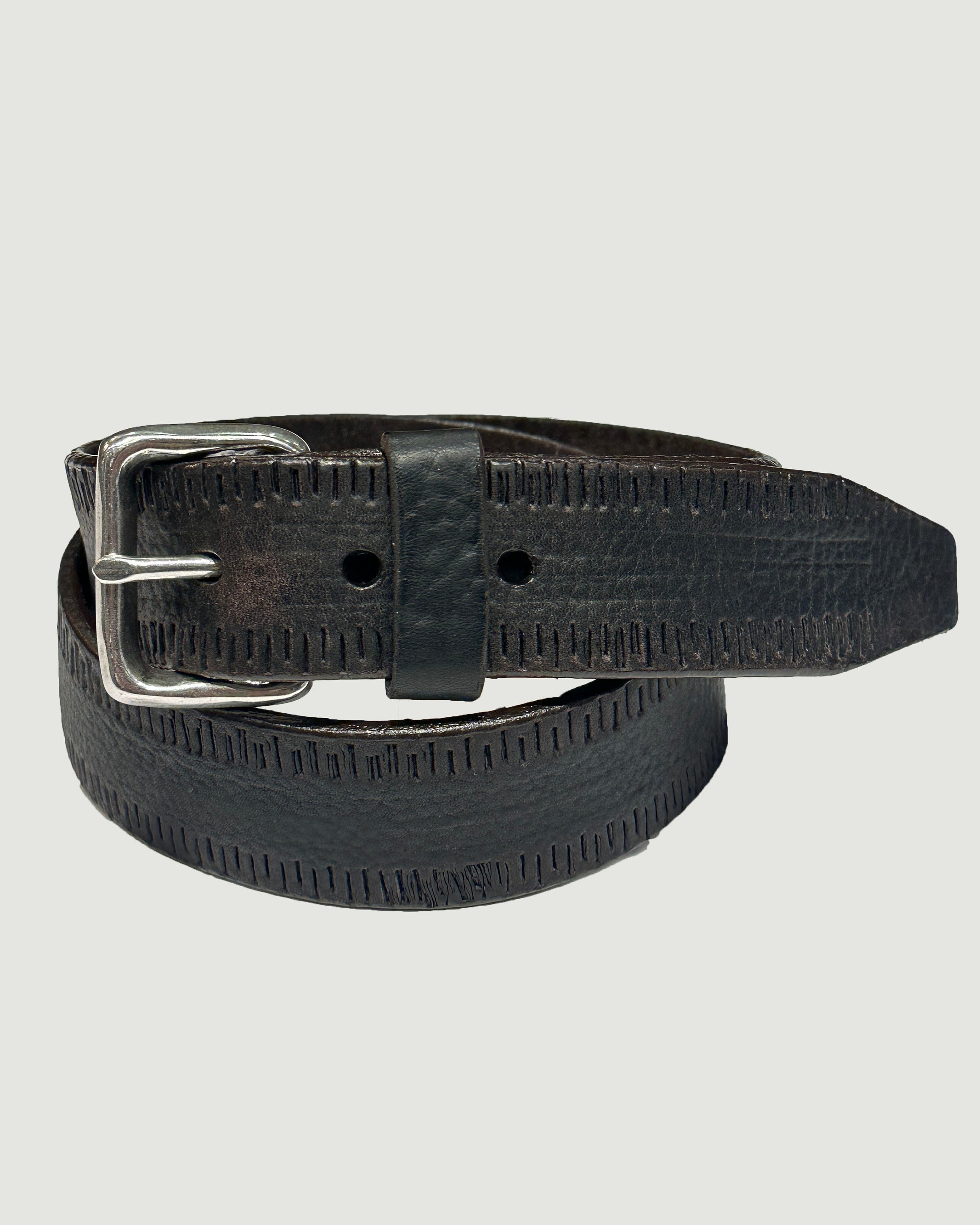 NATTORI EMBOSSED DASHES BELT