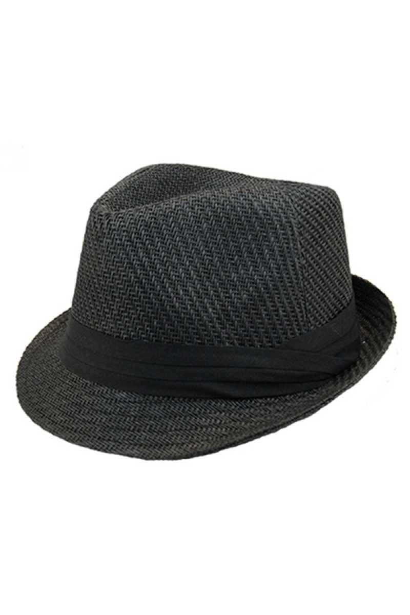 STRAW FEDORA