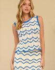 SCALLOPED KNIT TANK