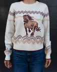HORSE PRINT SWEATER
