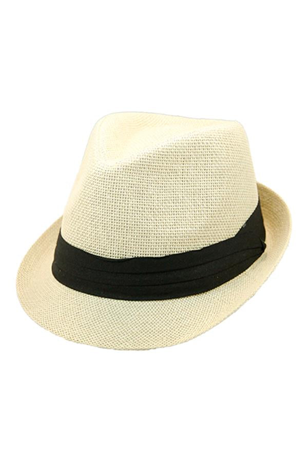 STRAW FEDORA