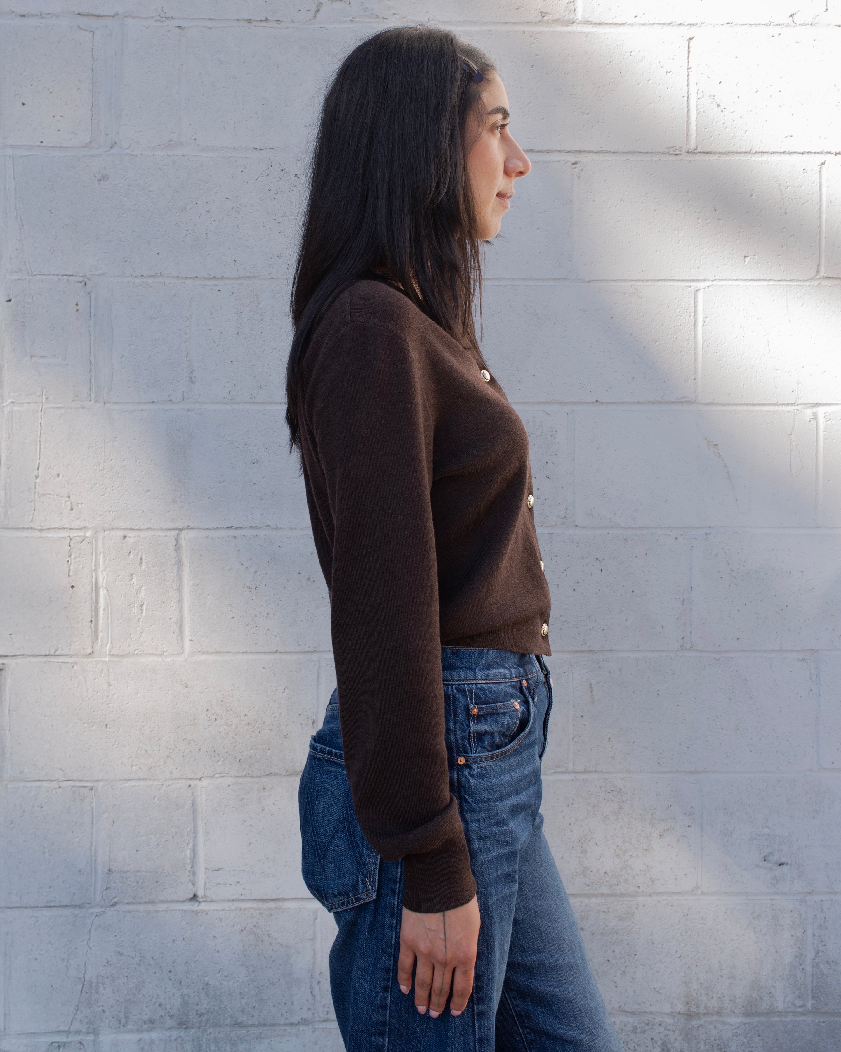 GOLD BUTTON CLASSIC CARDI