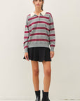 STRIPED RUGBY SWEATER