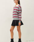 STRIPED RUGBY SWEATER