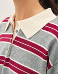 STRIPED RUGBY SWEATER