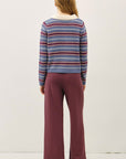 STRIPED POLO SWEATER