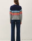 STRIPED COLOUR BLOCK SWEATER