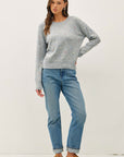 DOTTED CREW NECK SWEATER