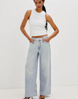 ANGELENO CROP DRAWSTRING JEAN