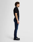 SLIMMY SLIM STRAIGHT CLEAN POCKET IN DEEP BLUE