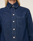 FAYE DENIM SHIRT DRESS