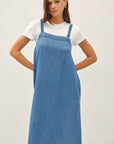 DENIM LOOK TENCEL SUNDRESS