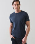 SHORT SLEEVE ICONIC PIMA COTTON CREW NECK TEE