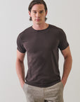 SHORT SLEEVE ICONIC PIMA COTTON CREW NECK TEE