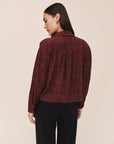 *COMING SOON* DOTTED FLOWY PULLOVER PLACKET SHIRT