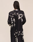 NOIR BLOOM MANDARIN COLLAR SHIRT