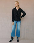 RUFFLE FRONT SHIRT