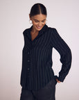 LUREX STRIPE CLEAN SHIRT