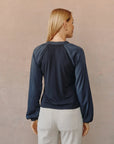 LONG SLEEVE RAGLAN MIXED SHIRT