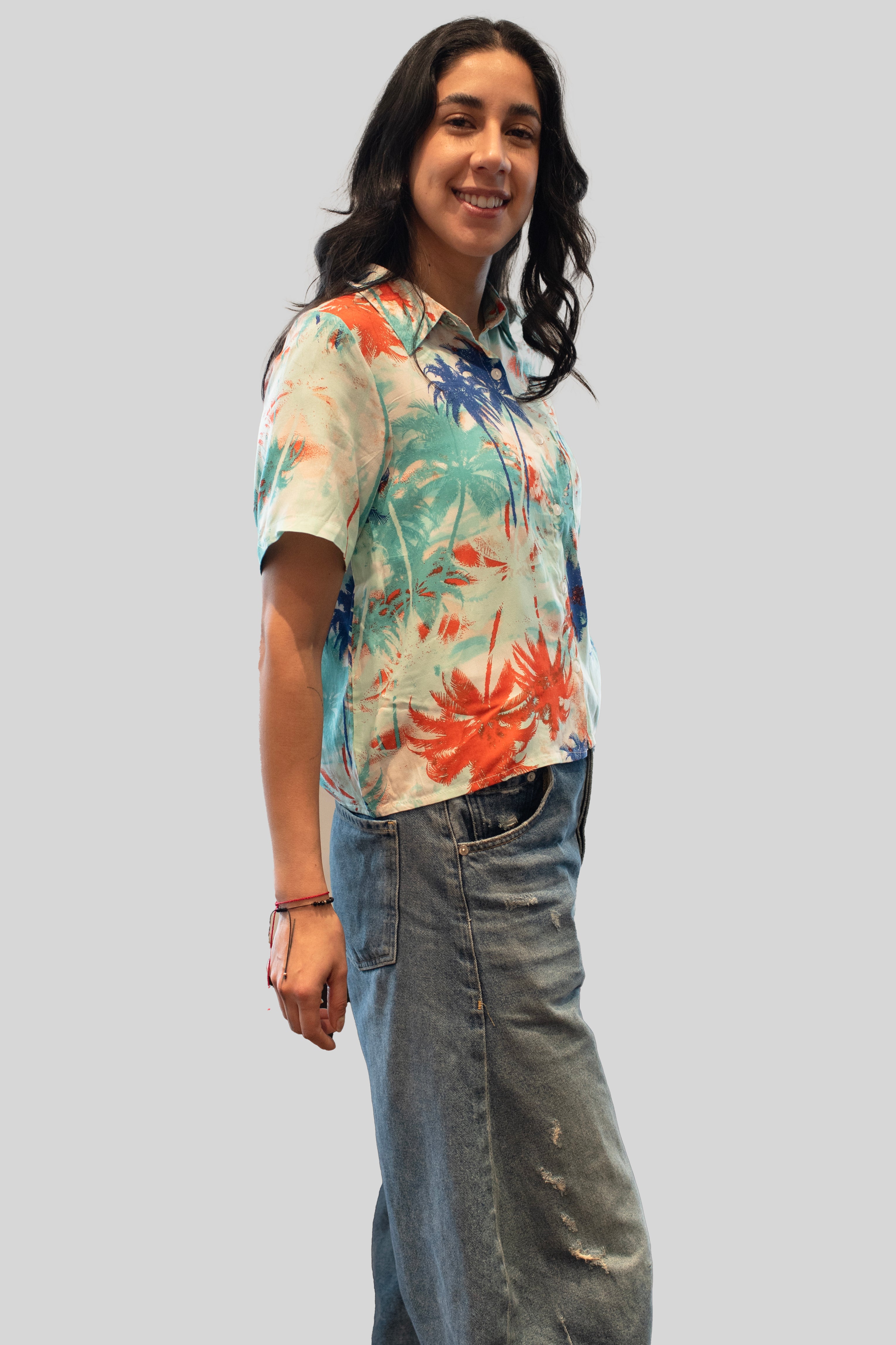 PALM TREE SHORT SLEEVE SHIRT