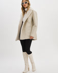 CAMILLE FAUX SHEARLING REVERSIBLE COAT
