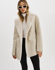 CAMILLE FAUX SHEARLING REVERSIBLE COAT