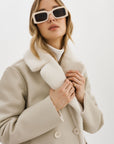 CAMILLE FAUX SHEARLING REVERSIBLE COAT