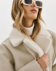 CAMILLE FAUX SHEARLING REVERSIBLE COAT