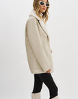 CAMILLE FAUX SHEARLING REVERSIBLE COAT