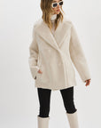 CAMILLE FAUX SHEARLING REVERSIBLE COAT